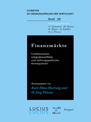 cover image of Finanzmärkte